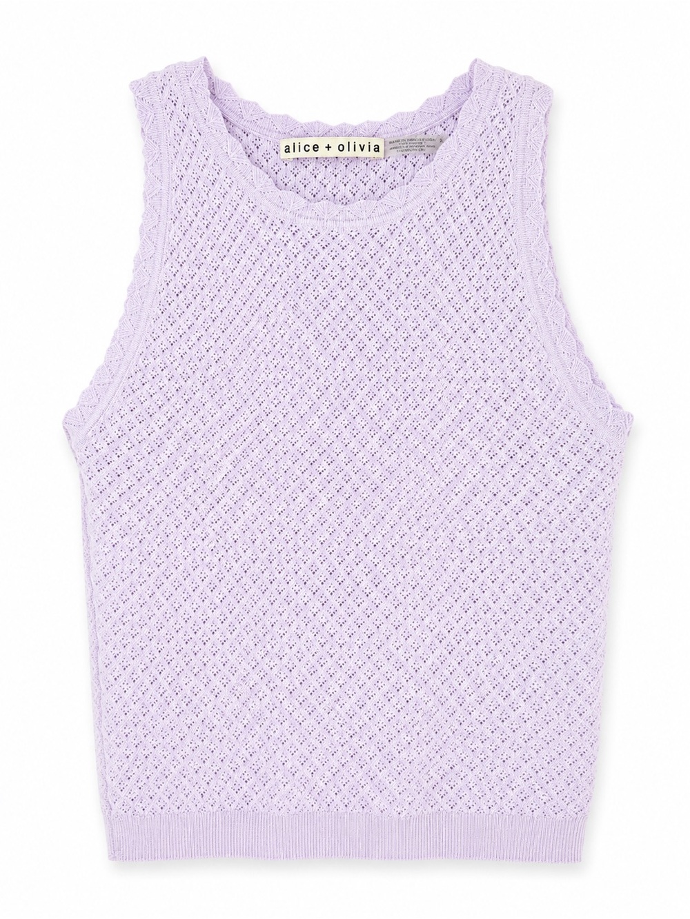 Alice+Olivia Lavender Knit Tank Size XS